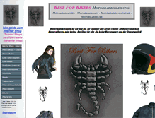 Tablet Screenshot of bestforbikers.de